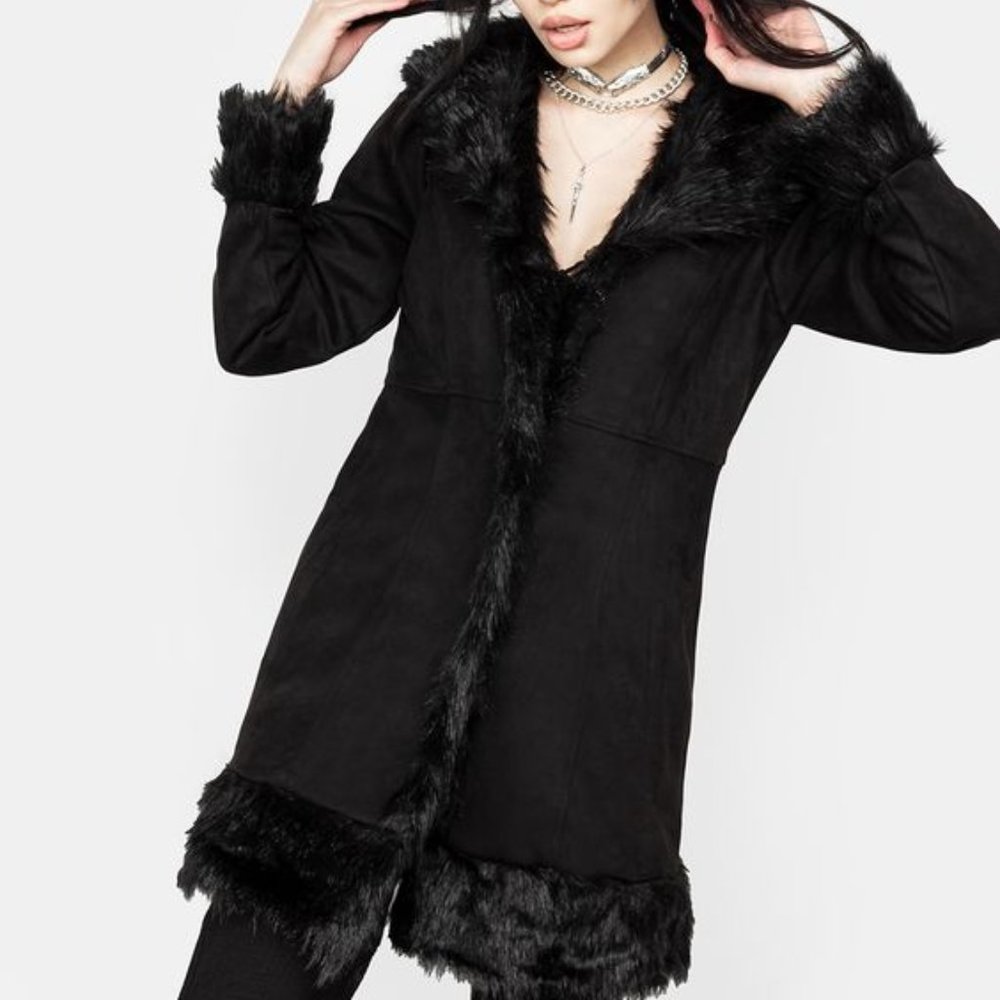 Disturbia Penny Lane Faux Fur Coat